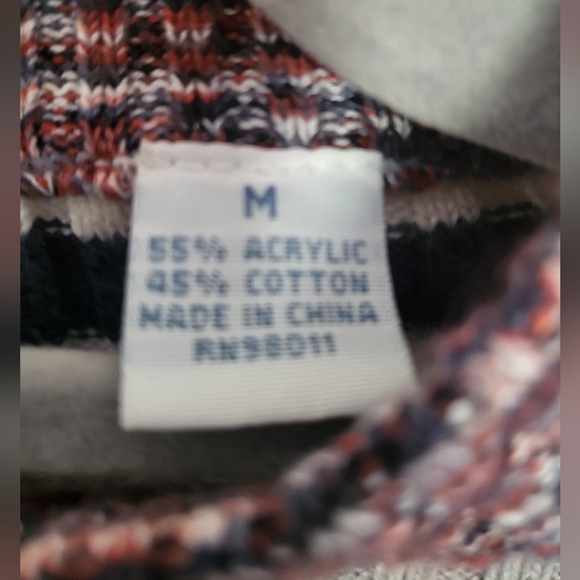 Azzure Denim Women’s Long Sleeve Sweater – Multi-Color, Size Medium - Picture 5 of 5